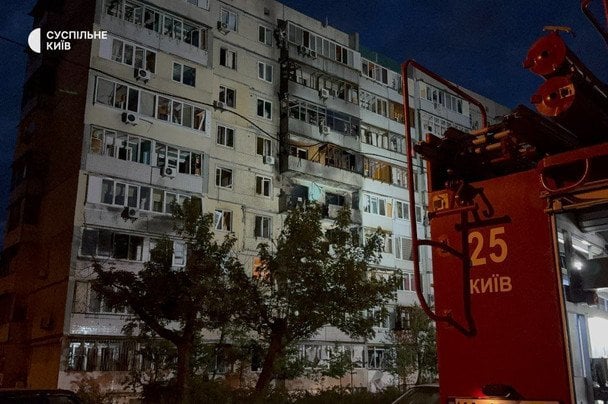 Вночі 24 травня Київ опинився під черговим обстрілом БпЛА та балістики. / © Суспільне