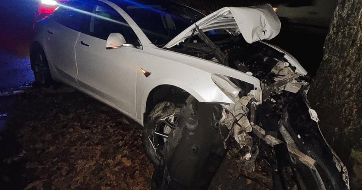 Розбита Tesla Model 3