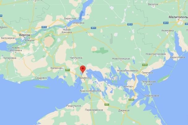 Завод "Кримський титан" на карті