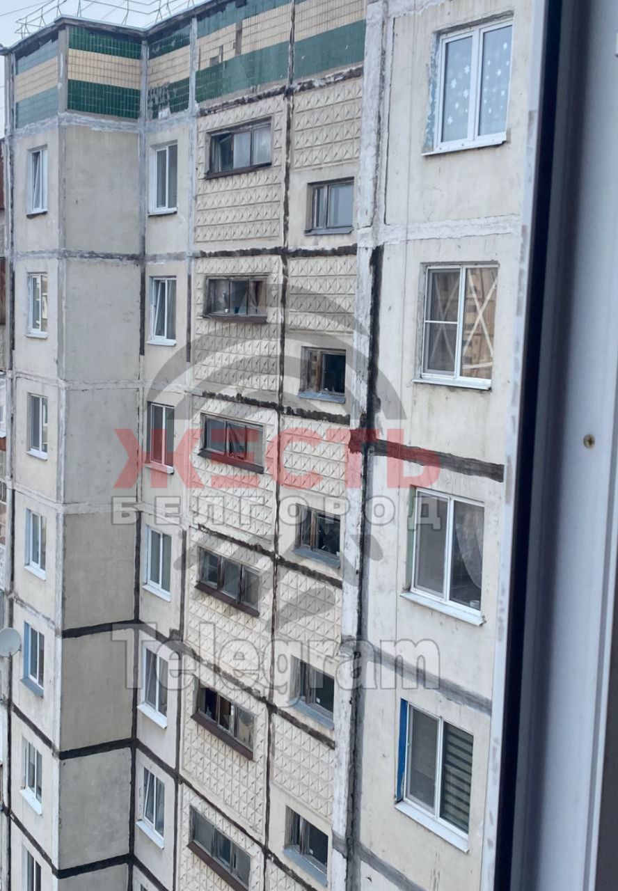 Пошкодження в Бєлгороді 21 березня після обстрілу / Фото: російські телеграм-канали / ©