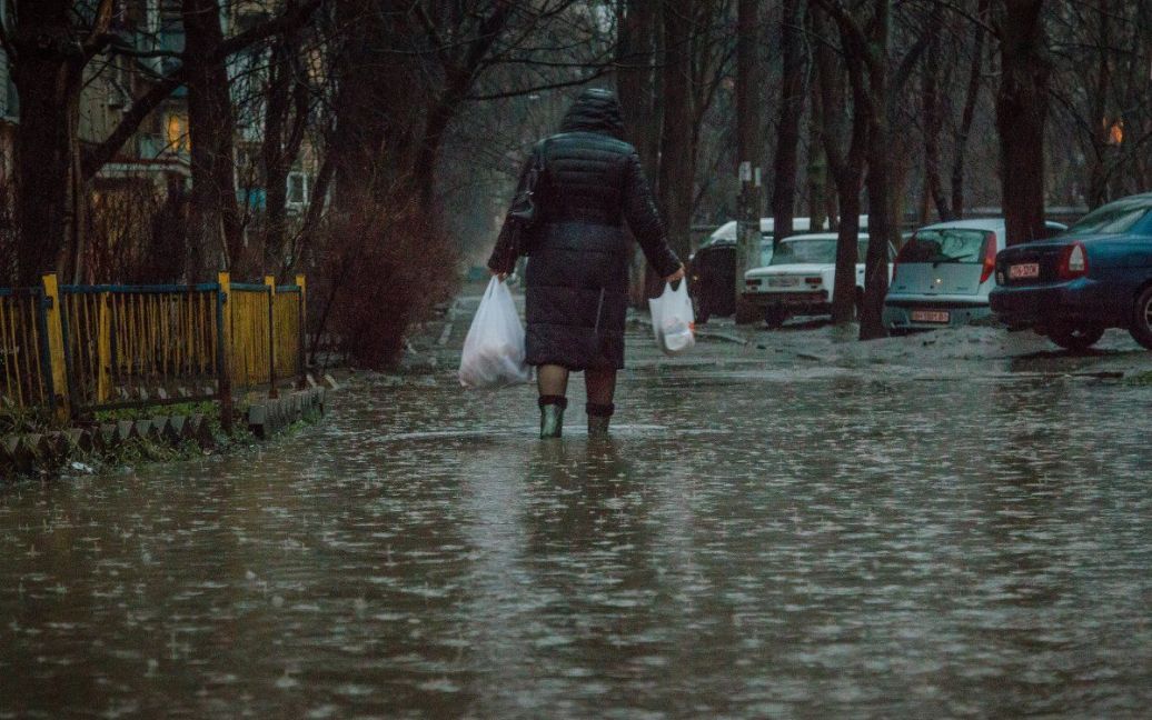 Ливень в Одессе 18 января / © УНИАН
