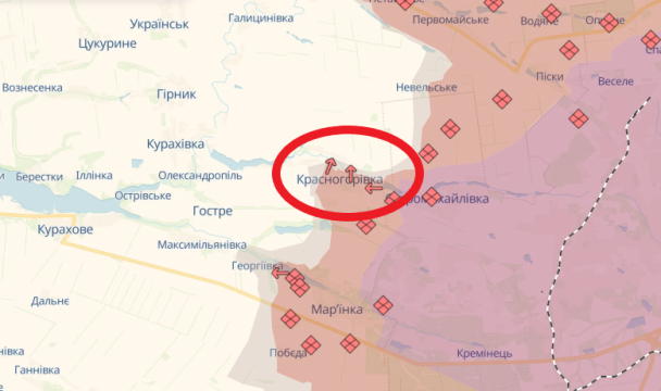 Просування РФ. Мапа DeepState. / © 