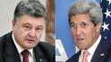 Порошенко и Керри провели телефонный разговор накануне саммита "Большой семерки".