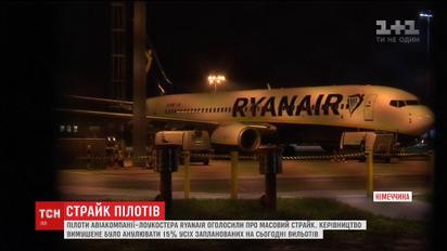 Пилоты Ryanair объявили массовые забастовки в Германии, Бельгии, Ирландии и Швеции