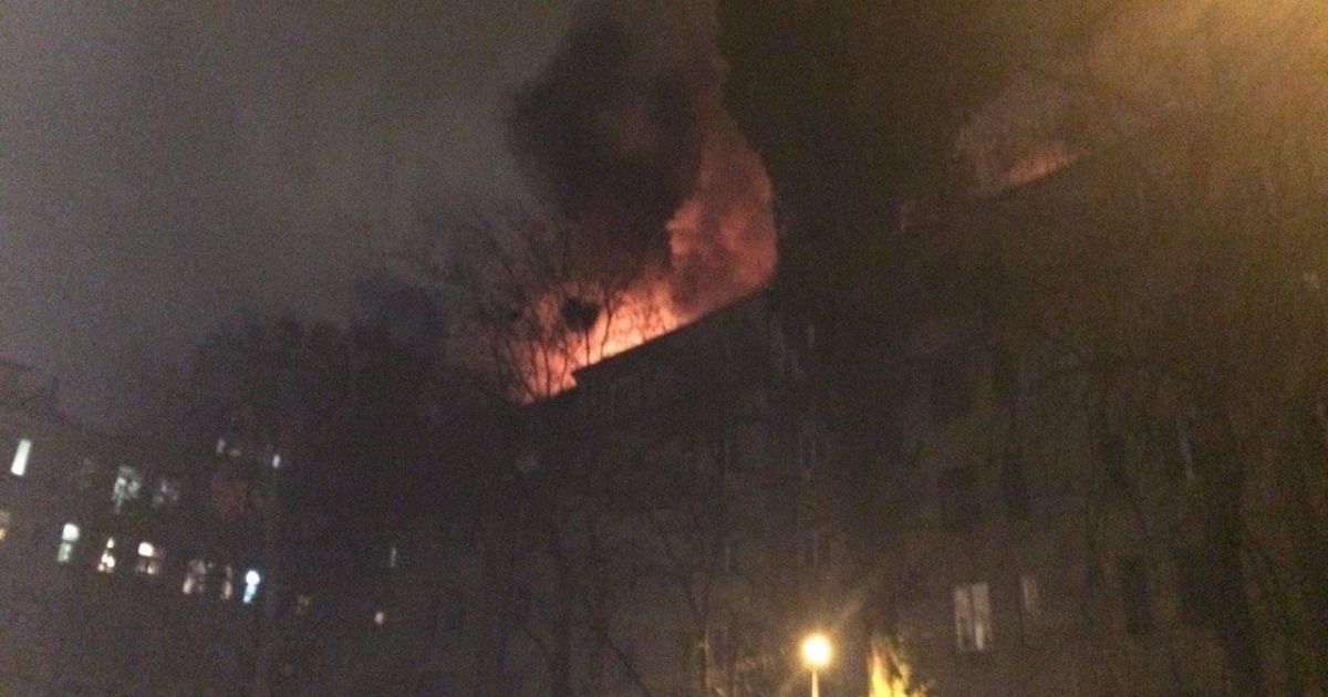 пожежа багатоповерхівки в Києві_1 / © ГУ ДСНС у Києві