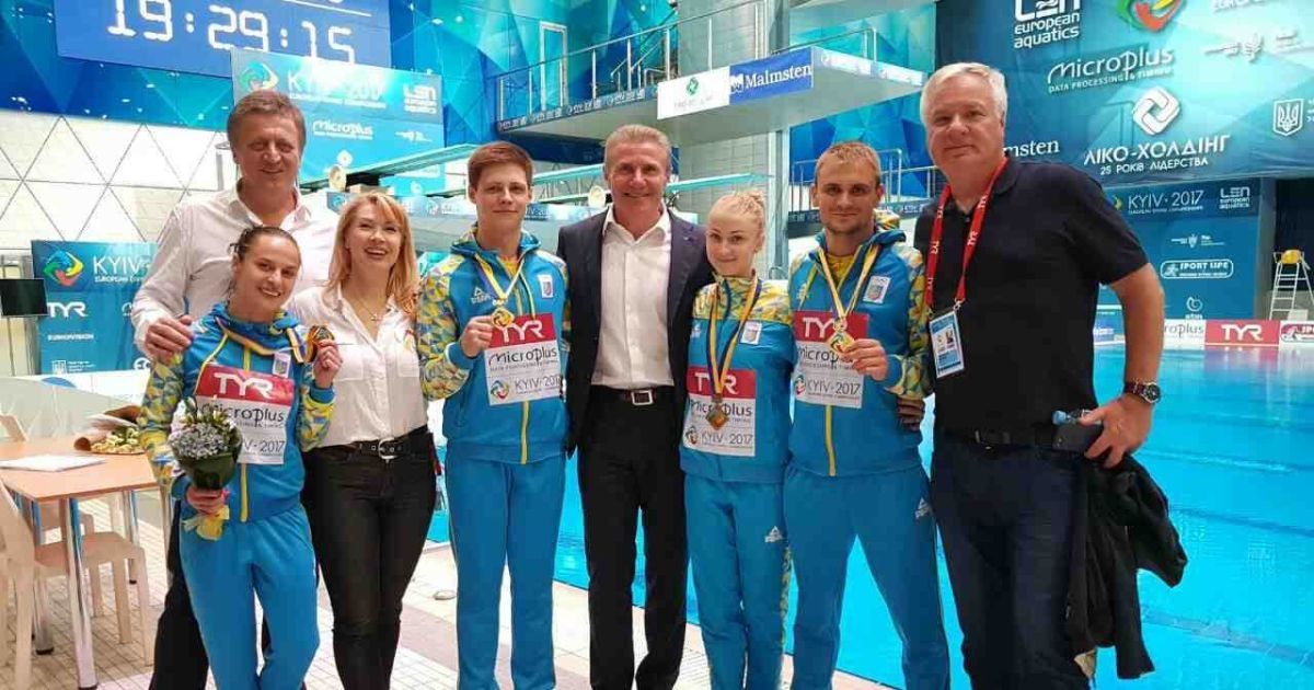 Україна виграла 7 нагород та очолила медальний залік чемпіонату Європи зі стрибків у воду