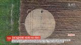 На одной из ферм Венгрии на земле появился круг диаметром в 26 метров