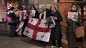 Митинг в поддержку Мзии Амаглобели в Вене
