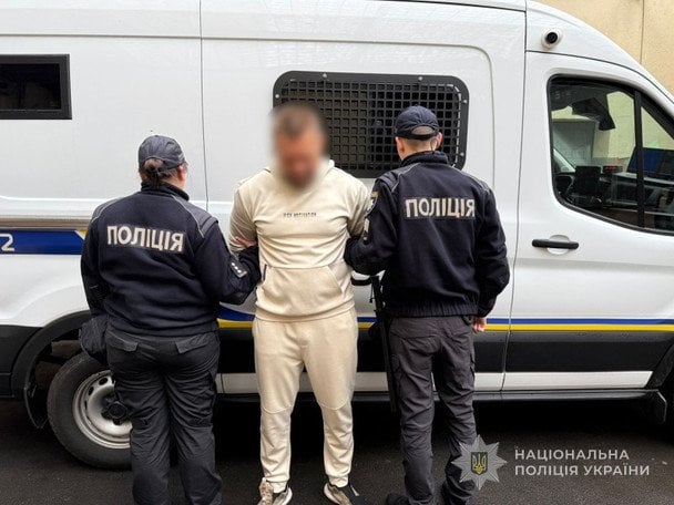 Затриманий чоловік / © Поліція Одеської області