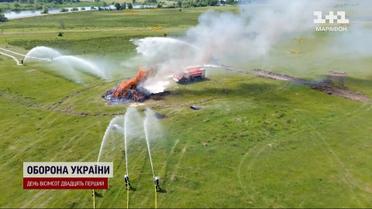 Гасити пожежі замінованій території: на Житомирщині пройшли масштабні навчання