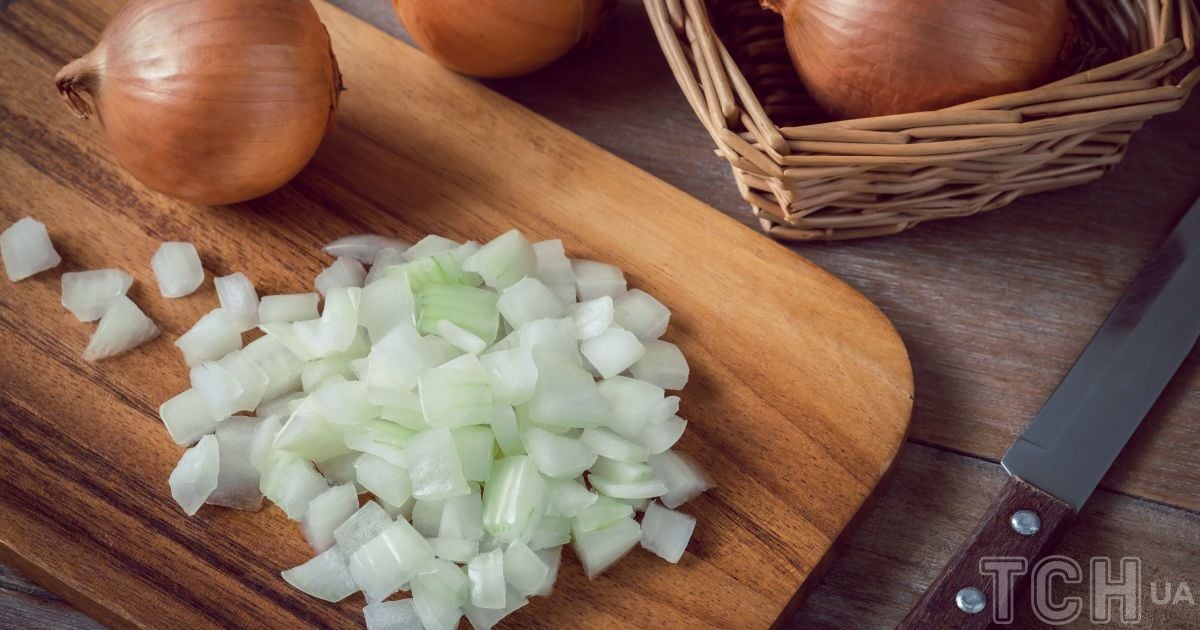 Нарізана цибуля