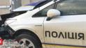 В Одессе машина патрульных въехала в столб из-за гололеда на дорогах
