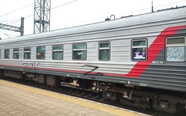 На російському транзитному поїзді в Литві виявили заборонену символіку / © Служба охорони державного кордону Литви