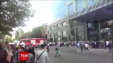 В Сети сообщили о пожаре в бизнес-центре "Парус"