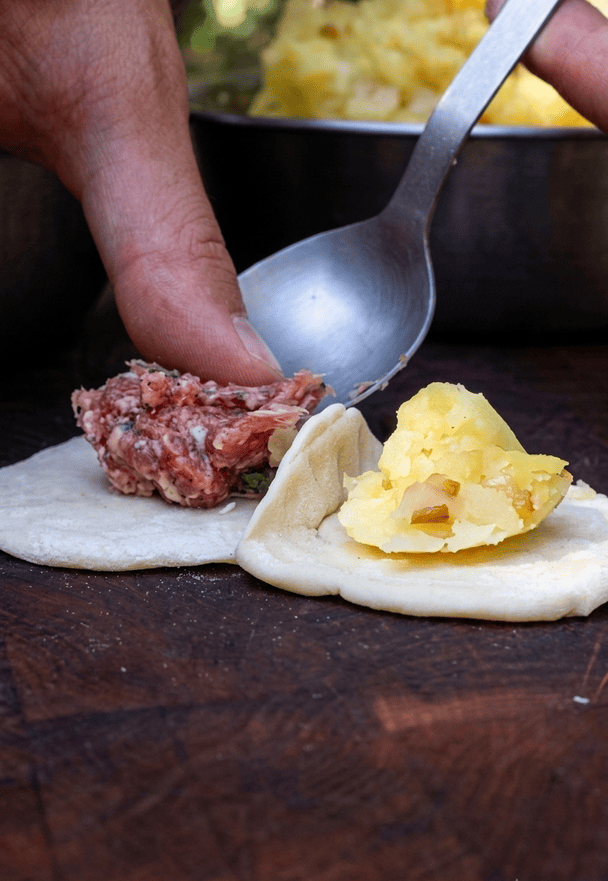 Вареники з подвійною начинкою tiktok.com/@kubfood