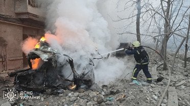 атака на Харків будинок 2 січня_1 / © ДСНС