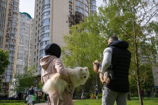 Квартира у Святошинському районі Києва після атаки дронами 8 травня / © Віталій Кличко/Тelegram
