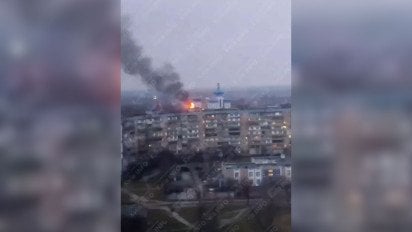 На Троєщині у Києві пожежа: ймовірно, загорівся храм УПЦ 