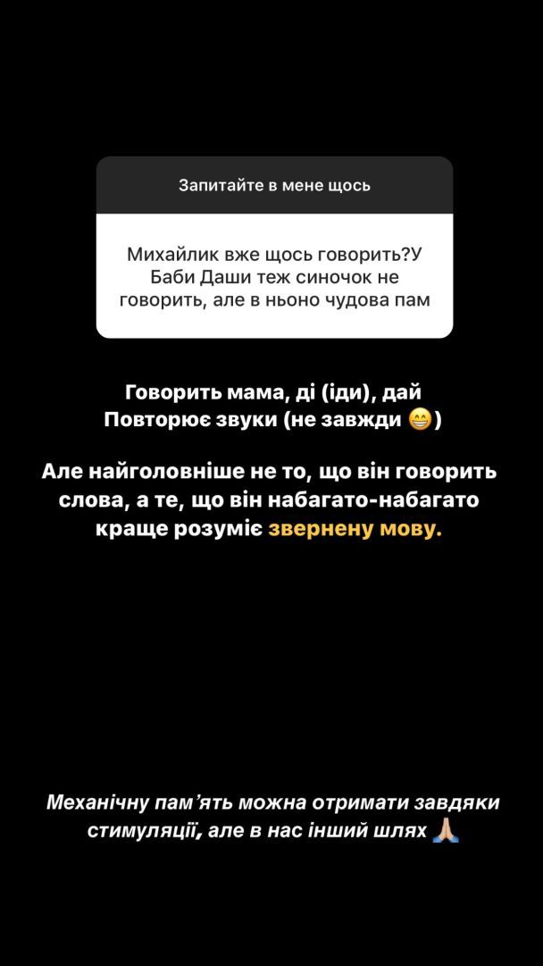 Дружина Віктора Павліка про хворобу сина / © instagram.com/repyahovakate