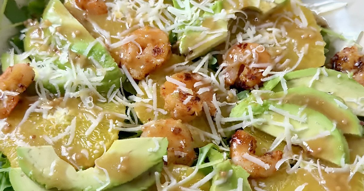 Салат «Апельсиновий віночок» tiktok.com_@diana_kulikovska