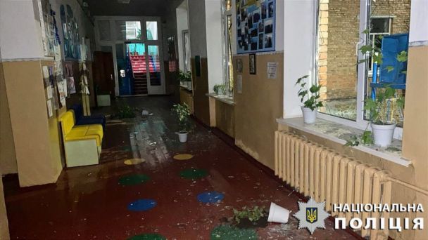 Повреждение в Киевской области из-за атаки 20 ноября/Фото: Нацполиция