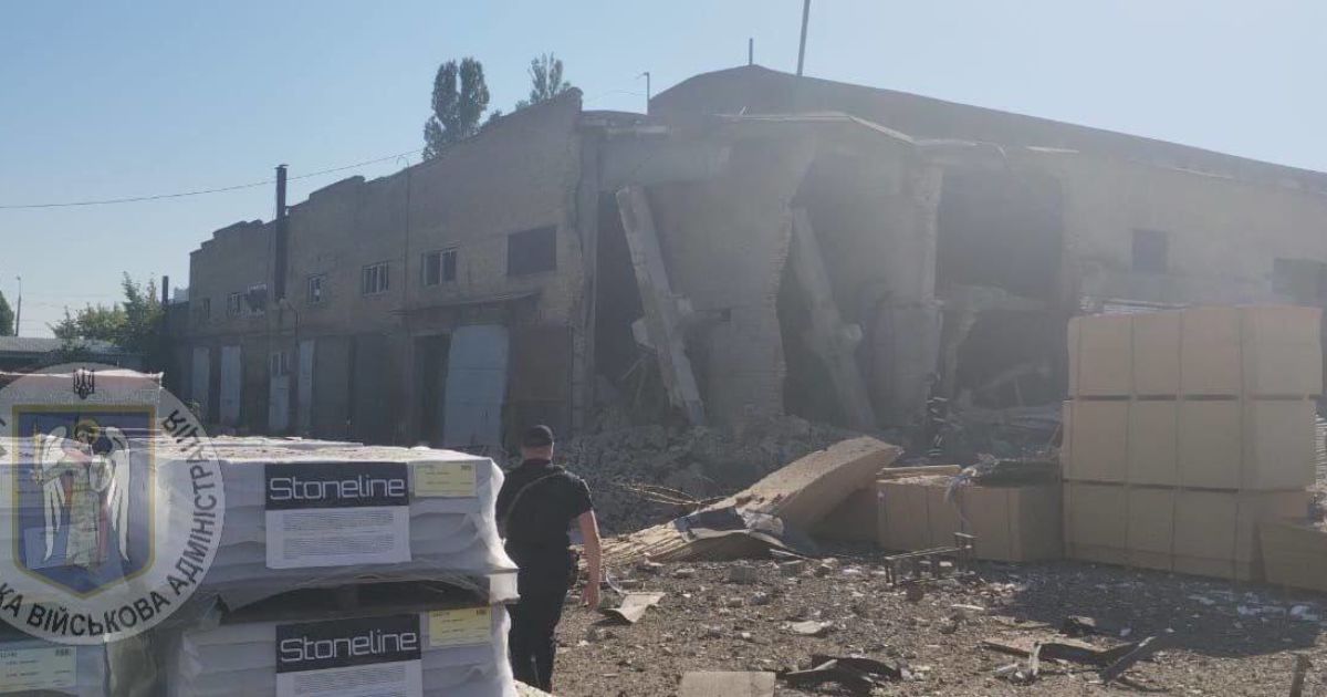 Наслідки вибуху у Голосіївському районі Києва