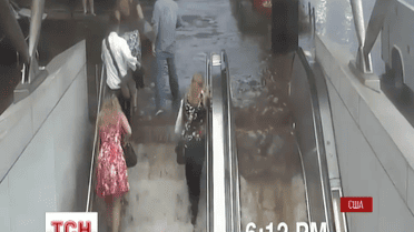 Одну зі станцій вашингтонської підземки затопило під час шторму