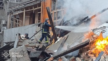 атака на Харків будинок 2 січня_3 / © ДСНС