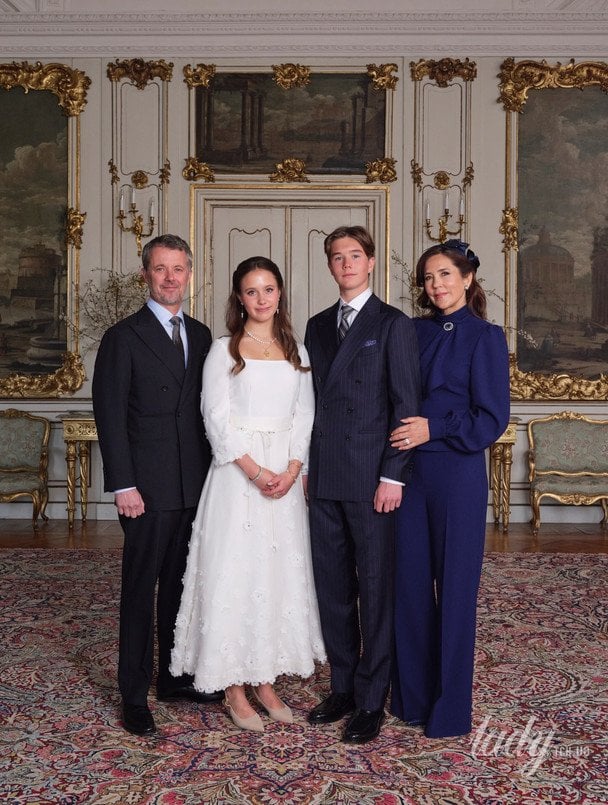 Король Фредерік X, принцеса Жозефіна, принц Вінсент і королева Мері / © Данська королівська родина/Instagram
