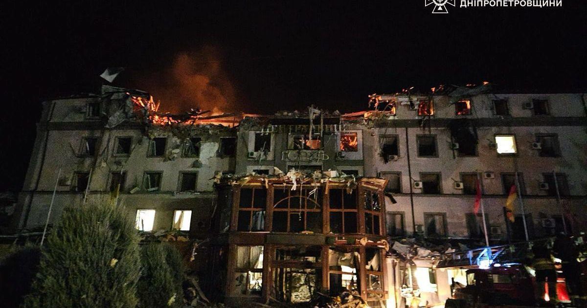 The aftermath of the strike on Kryvyi Rih, March 5