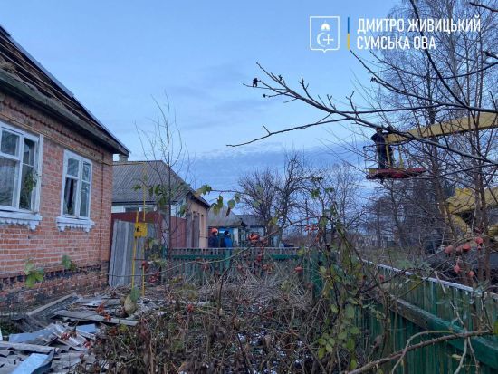 226 мін та снарядів ворог випустив по населених пунктах Сумщини