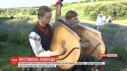 Под Киевом люди собрались на фестиваль лаванды