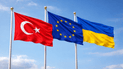 Прапори Туреччини, ЄС та України
