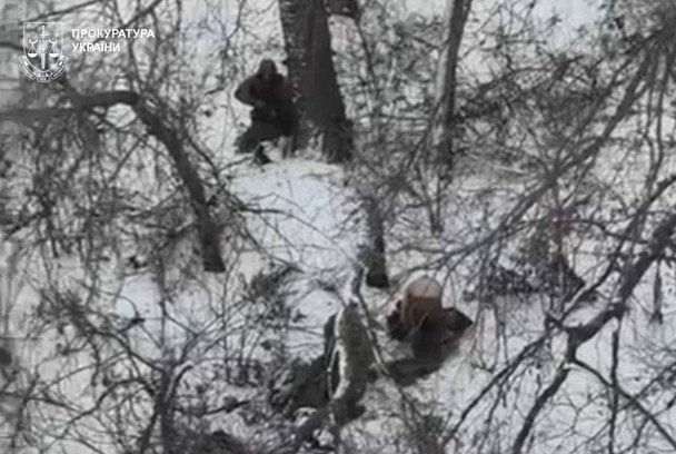 Фото з місця розстрілу двох українських військовополонених у Покровському районі / © Офіс Генерального прокурора