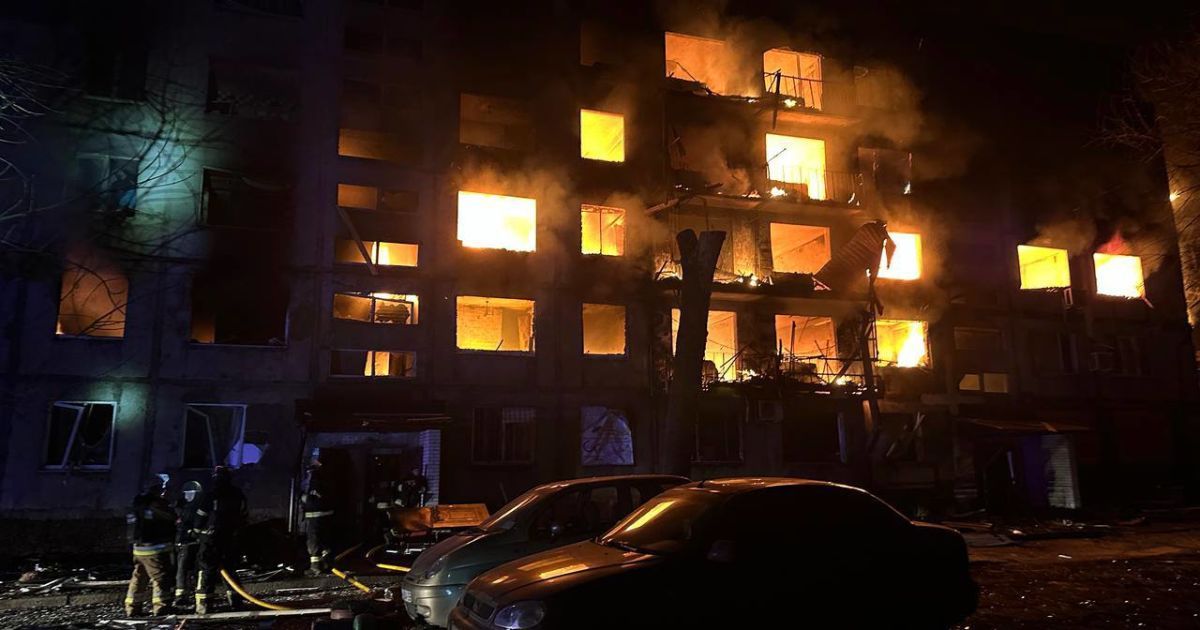 Последствия обстрела Доброполья в Донецкой области.