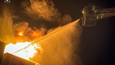 Пожежі в Одеській області через атаку дронами 9 жовтня_2 / © ДСНС