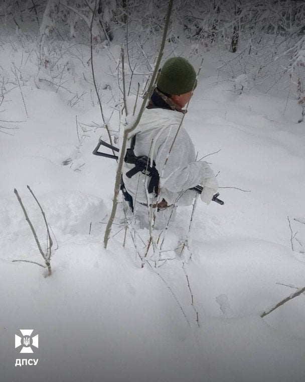 Засніжене прикордоння Львівщини / © ДПСУ