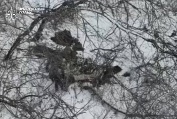 Фото з місця розстрілу двох українських військовополонених у Покровському районі / © Офіс Генерального прокурора