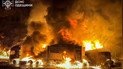 Пожежа в Одеській області через нічну російську атаку