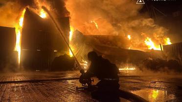 Пожежі в Одеській області через атаку дронами 9 жовтня_7 / © ДСНС