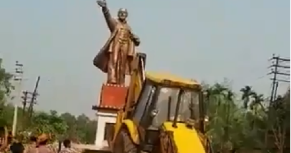 Ликвидация памятника Ленину в Индии