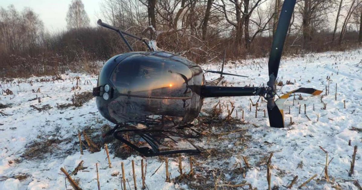 Впав вертоліт / © dtp.kiev.ua