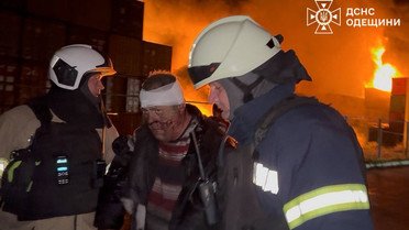 Пожежі в Одеській області через атаку дронами 9 жовтня_3 / © ДСНС