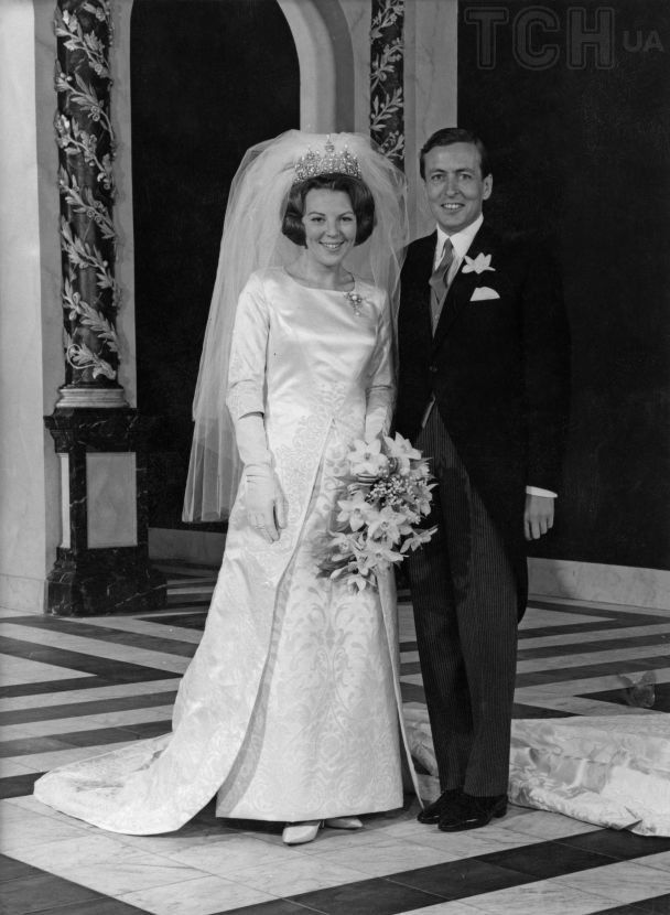 Весілля нідерландської кронпринцеси Беатрікс і її нареченого принца Клауса в Амстердамі, 10 березня 1966 року / © Getty Images
