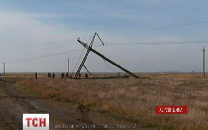 Высоковольтные линии в Крым подорвали противотанковыми снарядами