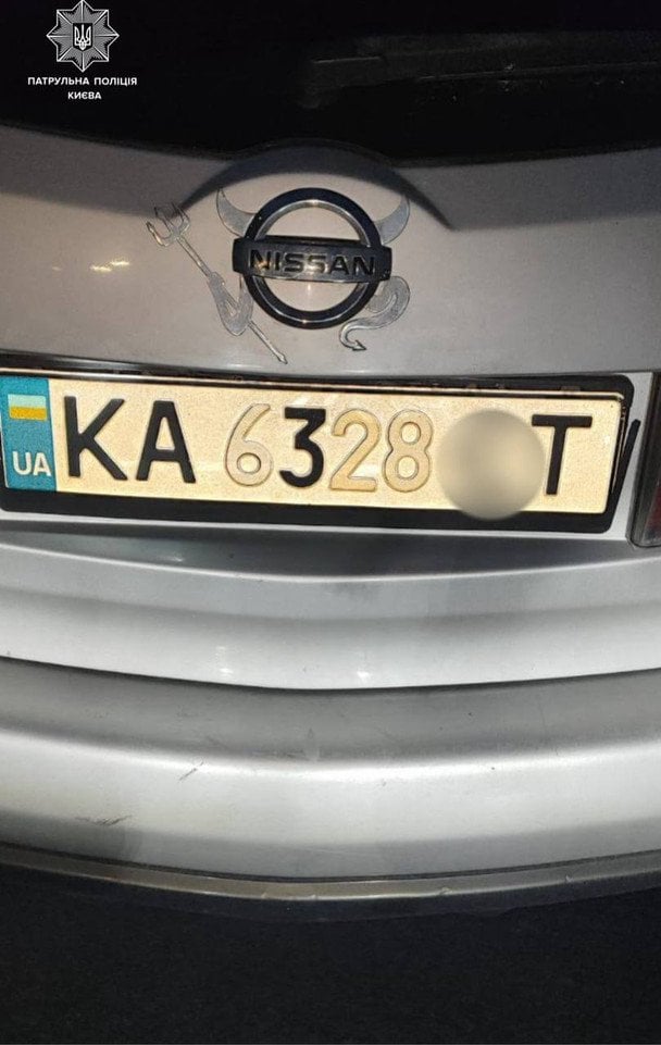 Автомобиль нарушителя / © Facebook / Патрульна поліція Києва