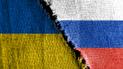 Флаги Украины и России