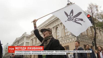 Участники "Конопляного марша свободы" требовали легализовать медицинский каннабис в Украине