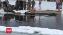 Гелетей з підлеглими пірнув в крижану воду
