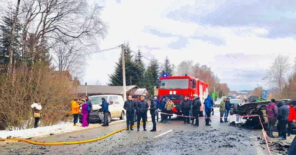 ДТП у Стримбі на Прикарпатті_4 / © ГУ Национальной полиции в Ивано-Франковской области.
